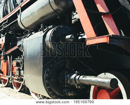 Details Of Polish Steam Locomotive.