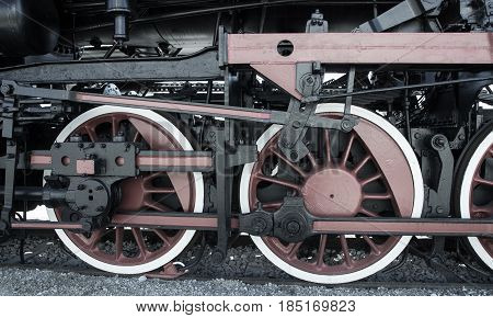 Details Of Polish Steam Locomotive.