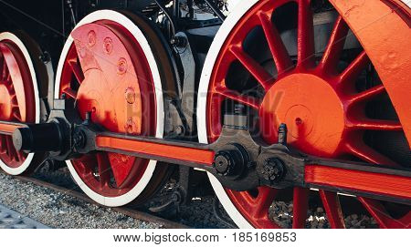 Details Of Polish Steam Locomotive.