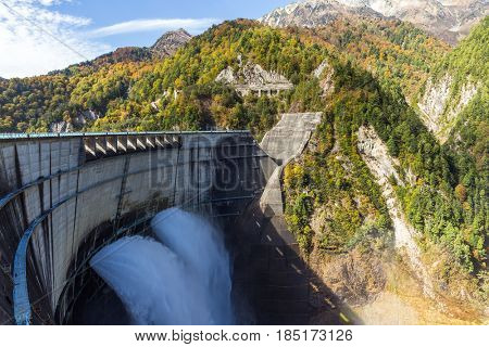 Kurobe Dam in Japan