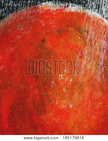 Vibrant colorful acrylic abstract painting with strokes and splashes of paint. Expressive color mixture. Hand painted arts background