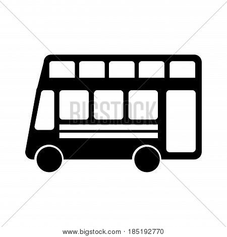 london bus transport vehicle icon vector illustration design