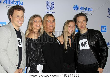 LOS ANGELES - APR 27:  Marc Kielburger, Stephanie Agyros, Lauren Agyros, Ashley Agyros, Craig Kielburger at the We Day California 2017 at The Forum on April 27, 2017 in Inglewood, CA
