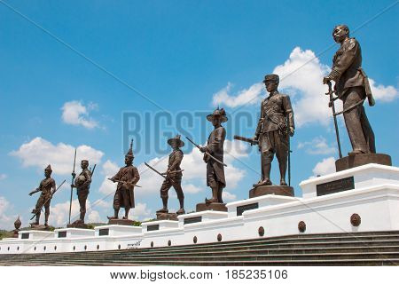 Rajabhakdi Park With The 7 Great Kings Monument Of Thailand The New Favorite Place In Hua-hin, Thail