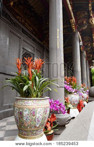 the beautiful Longshan Temple in Taipei Taiwan