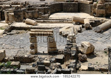 The ancient city of Beit She'an is located in the north of Israel in the Jordan Valley