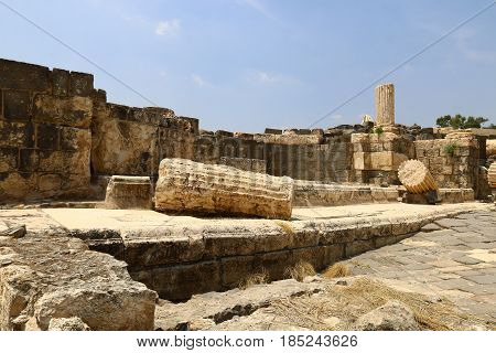 The ancient city of Beit She'an is located in the north of Israel in the Jordan Valley