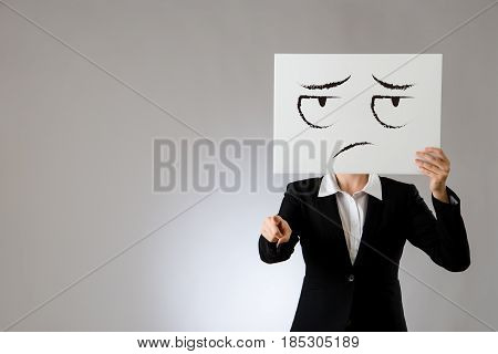 Unwilling Face Draw Billboard With Criticize