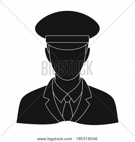 Postman.Mail and postman single icon in black style vector symbol stock illustration .
