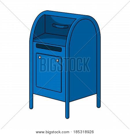 Mailbox.Mail and postman single icon in cartoon style vector symbol stock illustration .
