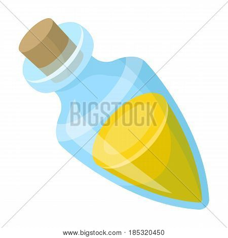 Vessel with olive oil.Olives single icon in cartoon style vector symbol stock illustration .