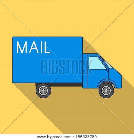 Mail machine.Mail and postman single icon in flat style vector symbol stock illustration .
