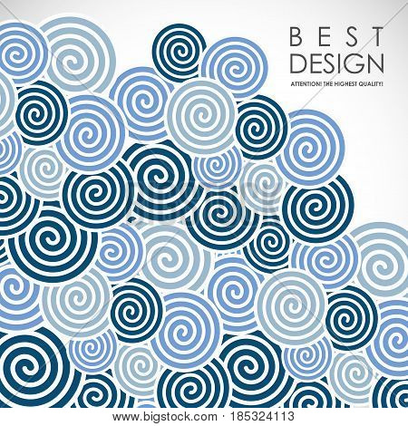 It is an abstract colourful bacrground with spiral elements