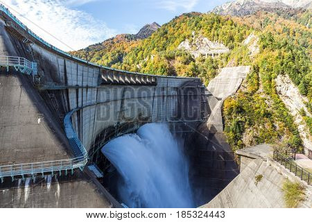 Kurobe Dam in Toyama