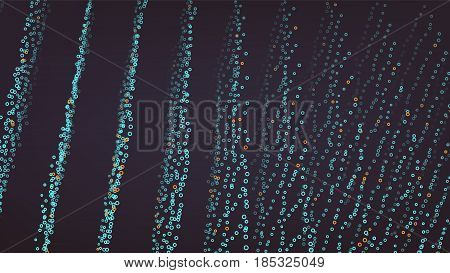Wavy Abstract Graphic Design. Modern Sense Of Science And Technology Background. Vector