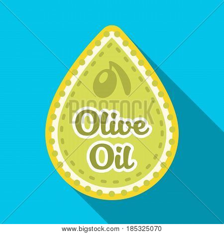 Label of olive oil.Olives single icon in flat style vector symbol stock illustration .