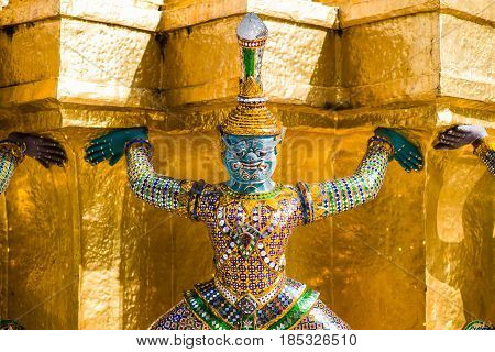 Giant At Wat Prakeaw Temple, Gland Palace, Thailand