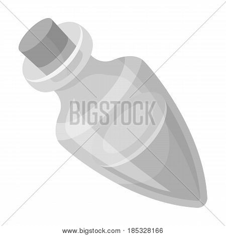 Vessel with olive oil.Olives single icon in monochrome style vector symbol stock illustration .