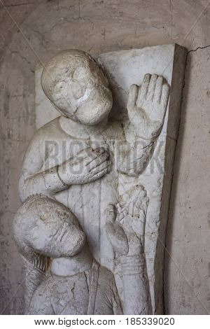 Relief to Villa Cimbrone in Ravello on the Amalfi Coast to understand a concept of tourism and culture