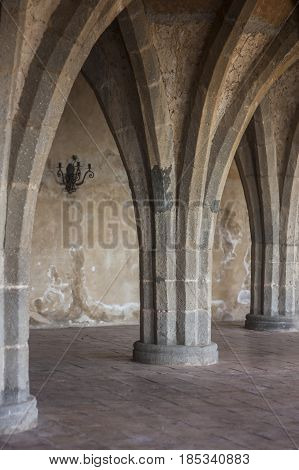The Cloister of Villa Cimbrone in Ravello Italy to understand a concept of architecture and tourism