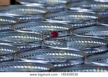 Prepare water bowl for Songkran Festival activity in Thailand.