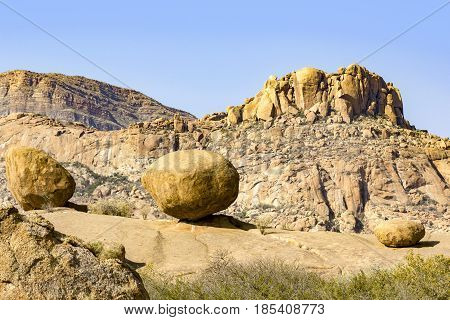 Rocks Called Bulls Party In Ameib, Erongo, Namibia