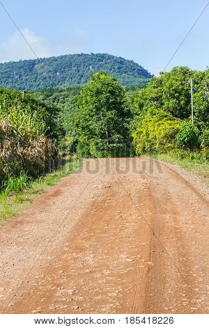 Dirt Road In Countryside