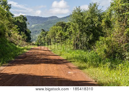 Dirt Road In Countryside