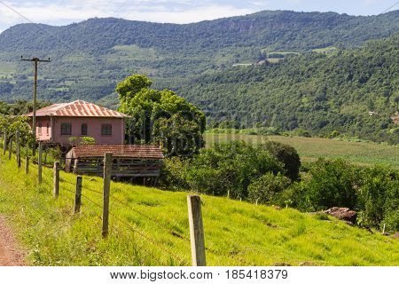 Rural Village And Farm