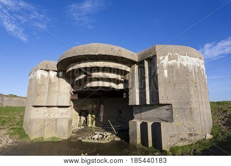 Bunker in the Cap Gris Nez Cote d'opale Pas-de-Calais France