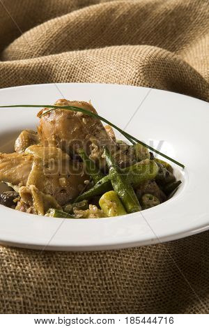 Frango Com Quiabo (portuguese For 