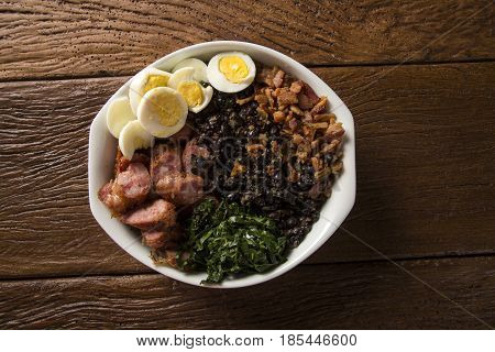 Tropeiro Bean. Traditional Brazilian Food.
