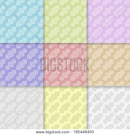Geometric seamless pattern. Colored background. Vector illustration