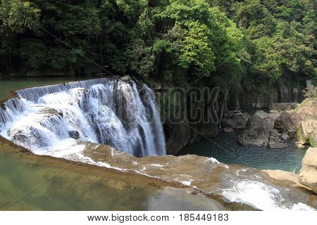 Shifen Waterfall In Shifen, Taipei, Taiwan