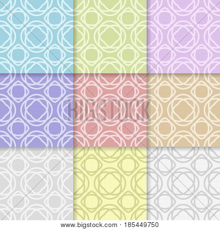 Geometric seamless pattern. Colored background. Vector illustration
