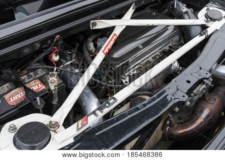 Toyota Mr2 Spider Engine On Display