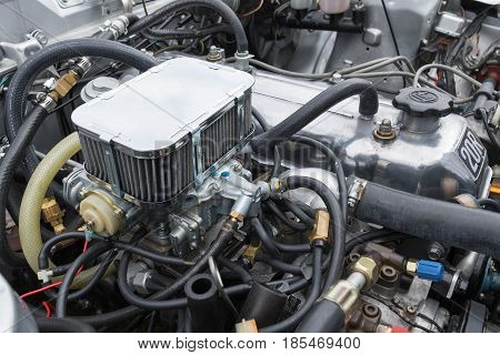 Toyota Celica 1977 Engine On Display