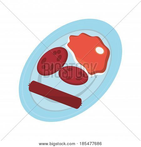 Delicious bbq food icon vector illustration graphic design