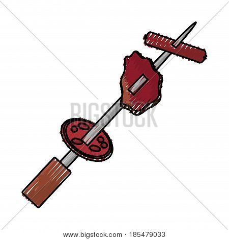 Rodizio bbq meat icon vector illustration graphic design