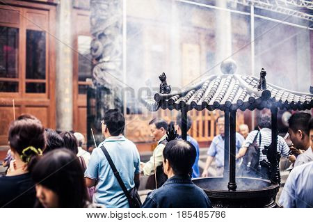 Longshan Temple In Taipei, Taiwan