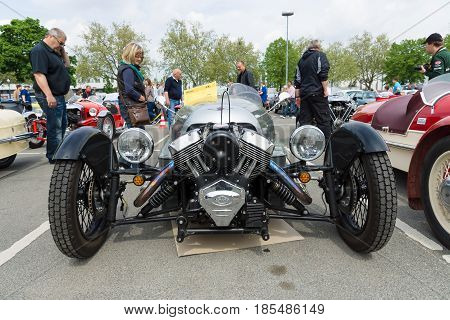 Berlin - May 11: Car Morgan, V-twin Three-wheelers, 26Th Oldtimer-tage Berlin-brandenburg, May 11, 2