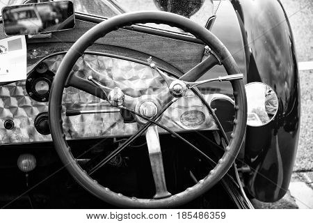 Berlin - May 11: Cab Car Morgan, V-twin Three-wheelers (black And White), 26Th Oldtimer-tage Berlin-