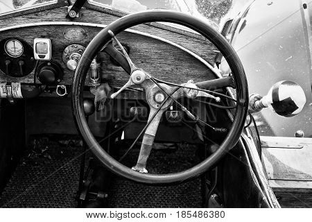 Berlin - May 11: Cab Car Morgan, V-twin Three-wheelers (black And White), 26Th Oldtimer-tage Berlin-