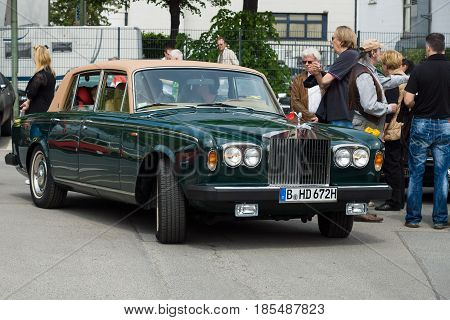 Berlin - May 11: British Luxury Car Rolls-royce Silver Shadow Ii, 26Th Oldtimer-tage Berlin-brandenb