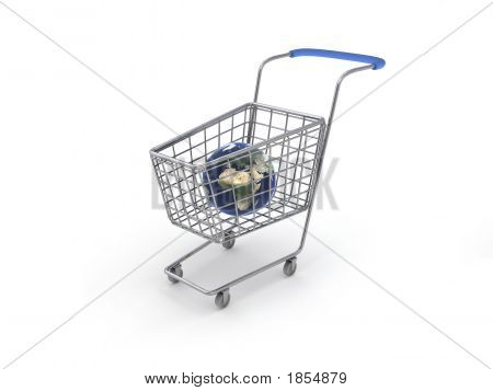 Planet Earth In Basket