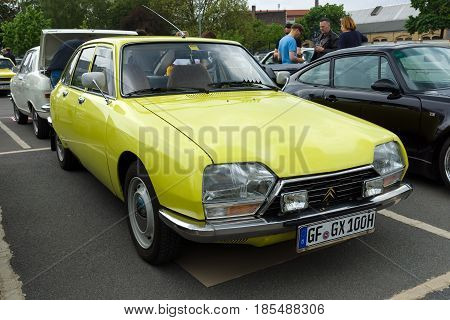 BERLIN - MAY 11: French Small family car Citroen GS Berline 26th Oldtimer-Tage Berlin-Brandenburg May 11 2013 Berlin Germany
