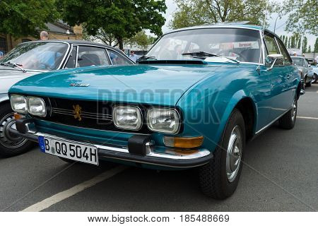 BERLIN - MAY 11: French large family car Peugeot 504 26th Oldtimer-Tage Berlin-Brandenburg May 11 2013 Berlin Germany