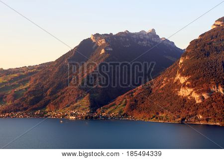 Thunersee in Switzerland, Europe