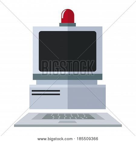 computer laboratory equipment technology image vector illustration
