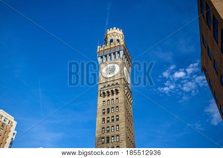 Bromo Seltzer Tower In Downtown Baltimore